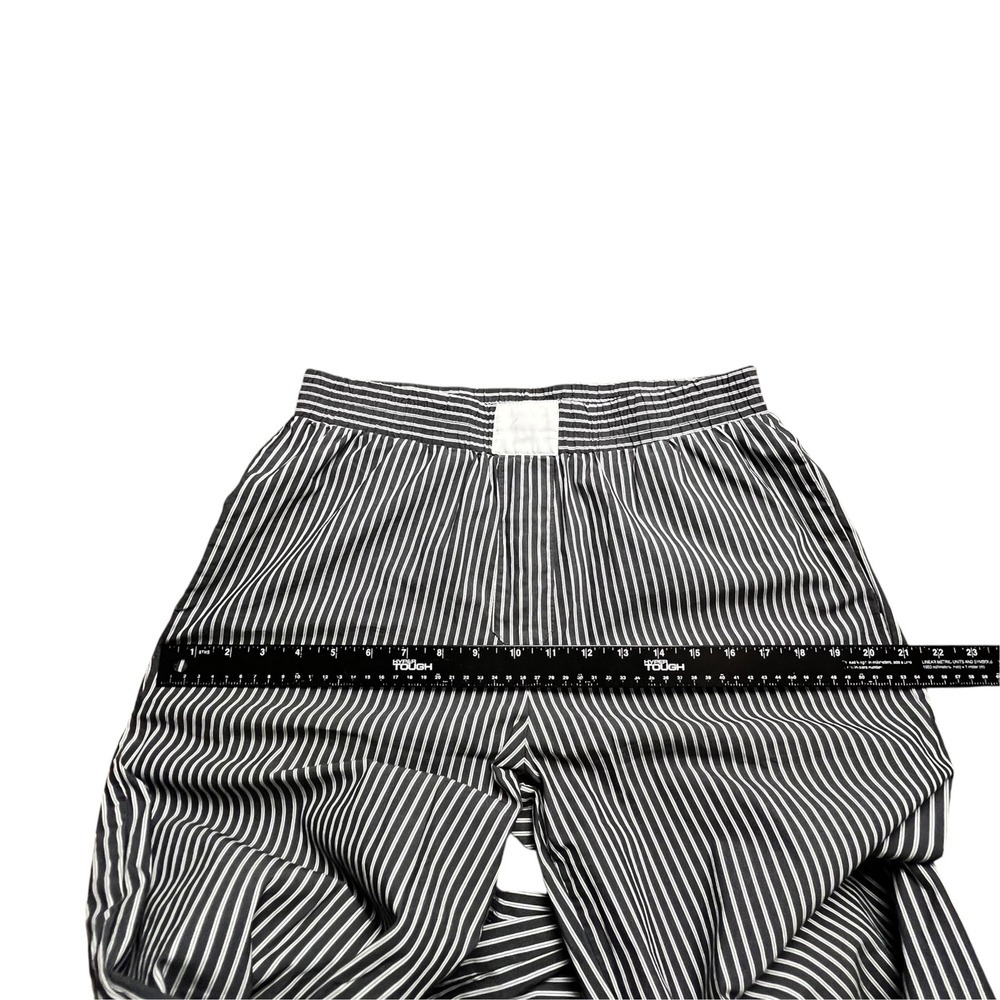 Lioness Navy Blue White Striped Elastic Waist Pajama Pants Small - Picture 7 of 11